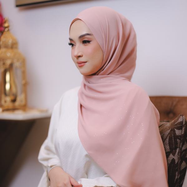 ADARAA GLITTER DUSTY PINK